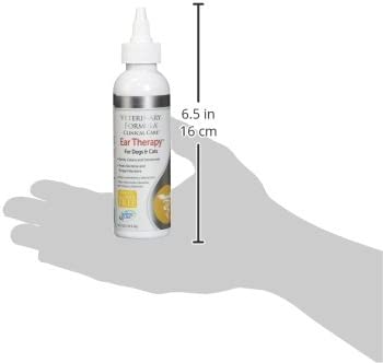 Veterinary Formula Clinical Care Ear Therapy, 4 oz. – Medicated Ear Drops to Help Relieve Bacterial and Fungal Infections in Dogs and Cats – Cleans and Deodorizes